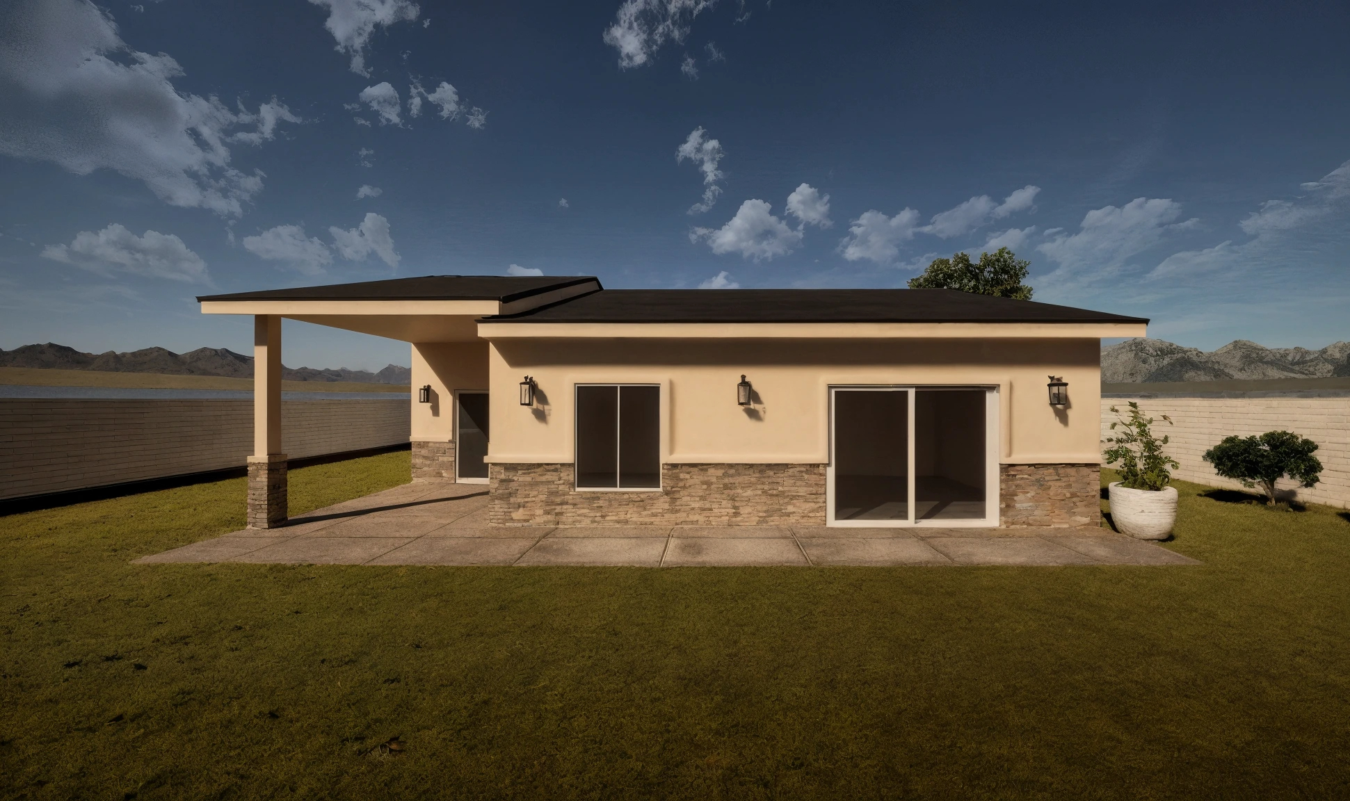 The Oasis casita — a 1000 square foot two-bedroom with master suite