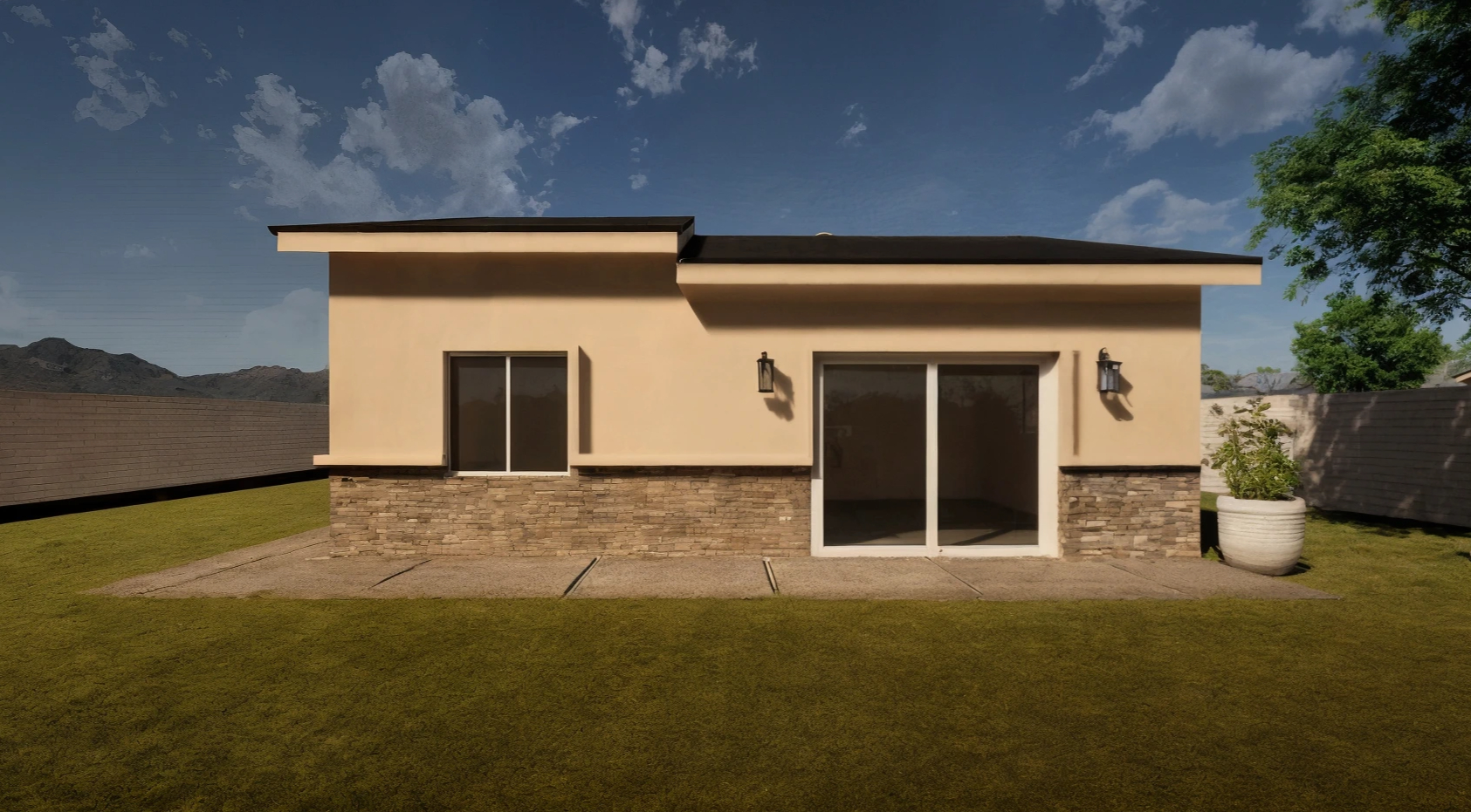 The Saguaro casita — an 800 square foot two-bedroom home
