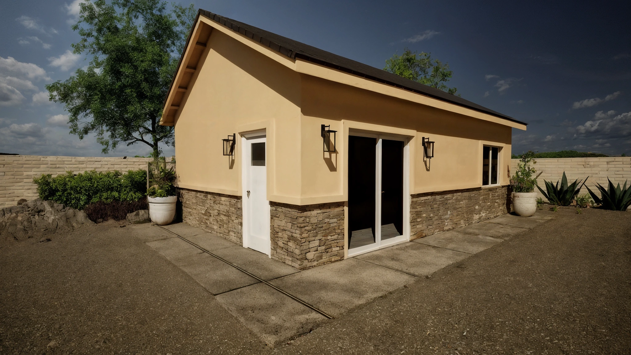 The Sonoran casita — a 500 square foot one-bedroom with kitchen and bath